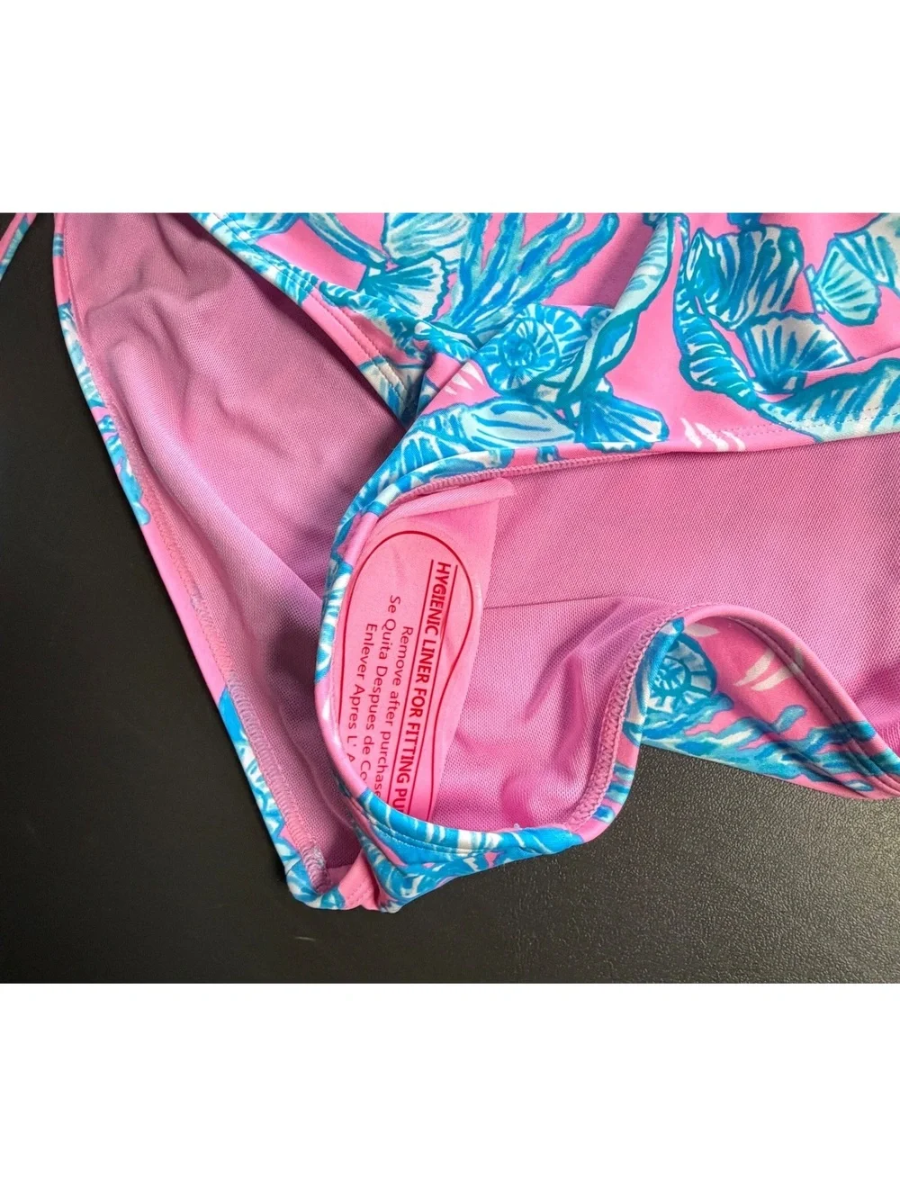 STELLA PARKER shell costal draw cord adjustable side high waist swim bottom